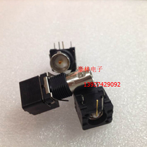 BNC-KWE Radio Frequency 75 Ohm black glue socket BNC monitoring mother bend welded plate Q9 joint video Q9 mother seat
