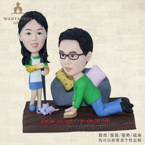 Home Labor Style-Portrait Doll Clay Man Customized Pottery Doll Creative Gift Gift