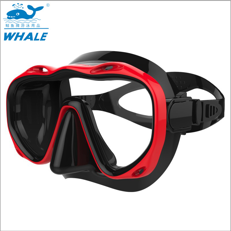 Whale can insert myopic/presbyopic lenses diving mirror snorkeling suitable for men and women with one-sided mirror tempered glass