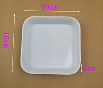 White jewelry tray DIY hand-woven scattered beads accessories storage box imitation porcelain plastic display storage tray