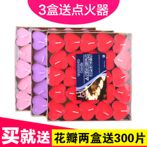 Yasuang heart-shaped candle smokeless tea wax proposal confession creative romantic candle birthday package courtship small candle