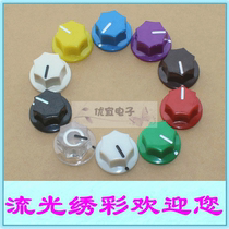 1 4 shaft diameter 6 35mm6 4mm small six-pin audio effector adjustment indicator knob rotary switch