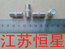 Direct selling metric pair connector zinc alloy F double pass through cable TV equipment double male connector