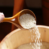  Solid wooden spoon water scoop household spoon bath wooden scoop bath scoop water scoop soup spoon rice spoon oil spoon rice spoon Beech Japanese style