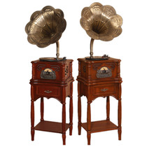 Antique gramophone Big Horn vinyl record player Radio CD wireless Bluetooth speaker USB special offer