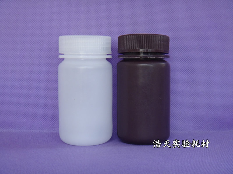 Haotian experiment Plastic reagent bottle Plastic bottle Plastic sample bottle Wide mouth bottle 500ML (complete specification)
