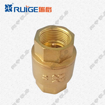 Rigg all copper vertical check valve thread tap water pipe water meter check back spring check valve 4 points 6 points
