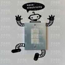New products on the shelf recommended Robot Mobilization cute playful robot saving electricity tips switch stickers