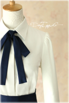 Spot Fate Stay Night Saber blue and white high waisted skirt long short sleeve COSPLAY clothing