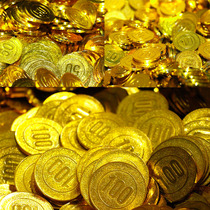 Event draw to catch fake gold coin face value table game coin chip props gold coin denomination coin pirate coin toy