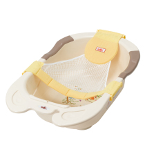Rikang baby T-shaped bath bed non-slip baby bath rack T-shaped bath net tub original net pocket