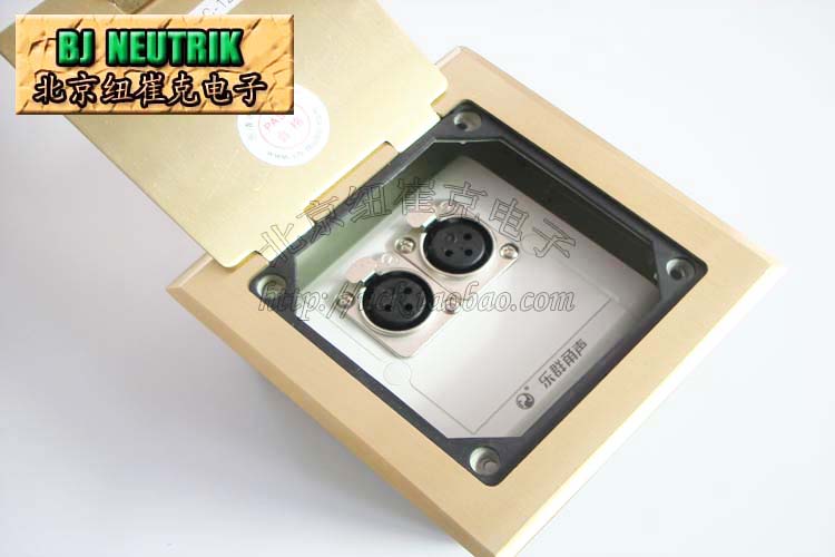 Hidden lift flip RDC-120 all-copper plate insert unit double Cannon mother 86 plastic panel