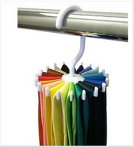 Creative plastic tie frame non-slip windproof and windproof without trace 360 degree rotating 20 circle towel rack scarf