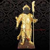 Buddha statue Taiwan Shengfan 24K gold gilt bronze Buddha statue Guan Ye Guan Gong left and right to protect the SD27 Zhoucang statue