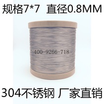Taihua stainless steel wire rope 304 stainless steel wire rope soft fine steel wire fishing rope clothesline 0 8mm