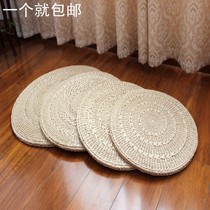 Straw wed futon tatami cushion sweat steam room yoga mat straw mat hand-made Kuta coaster round cushion