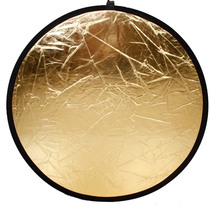 Wholesale 110cm Handheld Two-in-One Gold and Silver Folding Reflector Portable Splits