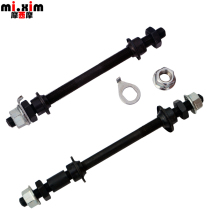 Bike mountain bike solid shaft rear axle Ball flower drum shaft core shaft shaft central shaft screw rod with bead gear
