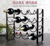 Creative wine rack ornaments household wine cabinet rack living room wine shelf red wine display rack iron red wine bottle rack