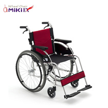 Three expensive MiKi wheel chair car light folding armrest widening for the elderly scooter rehabilitation wheel chair car MCS-47KJL