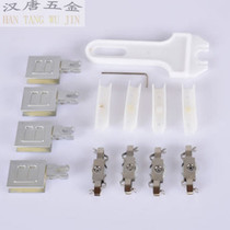 5-8MM high-grade boutique glass sliding door wheel three-piece glass pulley cabinet sliding door sliding rail wheel bookcase pulley