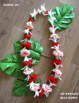 Hawaiian hula flower lei performance beach neck garland props Hawaiian hula flower lei