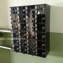 Customized clean workshop staff acrylic mobile phone locker plexiglass with lock hand cabinet