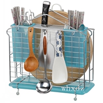 Cherry Blossom Show Multifunctional Roof Blade Chopsticks Chopsticks Drain rack Non-stainless Steel Kitchen Pendant Storage