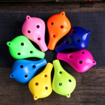Childrens beginner 6-hole Alto C- tune Ocarina student musical instrument six-hole Alto Ocarina resistant to fall healthy Ocarina