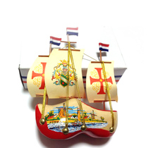 European Dutch crafts souvenirs Western collection Dutch wooden shoes boat smooth sailing gift collection