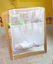 Special multi-purpose baby dirty clothes storage bag bedside large capacity storage bag mesh breathable finishing bag