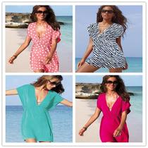New long dress Beach beach dress deep V collar womens dress holiday dress sweating quick sun protection