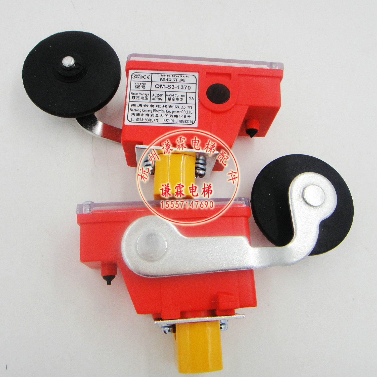 Odyssi elevator accessories Limit deceleration switch QM-S3-1370 normally closed switch flat wheel wide wheel spot