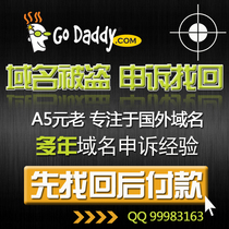 godaddy domain name stolen appeal recovery proficient in foreign domain name rules first recovered and then photographed