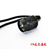 C8 flashlight accessories C8 T6 Q5 R2 CREE strong light rechargeable flashlight tail tail switch