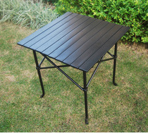 Outdoor folding aluminum table beach camping picnic barbecue portable table self driving tour leisure table square table