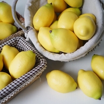 Aggravated fake fruit high imitation feel lemon Lmdec decoration fruits and vegetables model cabinet table decoration