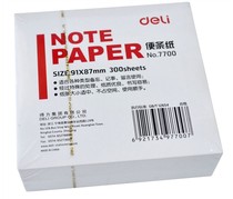 Deli 7700 note paper note paper 87×91 desk record paper 7600 note paper for the core 300 packs