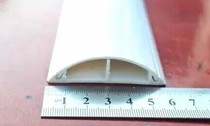 No. 6 PVC plastic trunking with double-sided tape can be directly installed on the ground surface protection line curved ground groove