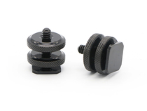 Metal hot shoe seat standard 1 4 double-layer screw upper and lower locking hot shoe conversion screw 1 4 nut screw