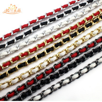 DIY ornament accessories Perfume Bottle Hand Casing Chain Handbag chain Strings Leather Metal Chain Waist Chain Women Bag bags