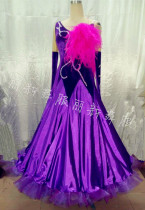 National standard dance dress new modern performance competition dance dress modern Waltz dance dress dress New