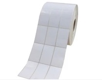 3 rows of label paper 30*40*5000 coated paper self-adhesive printing paper barcode paper tag sticker vertical plate