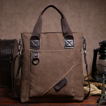 Casual Single Shoulder Backpack Han Version Trend Mens Bag Business Sails Cloth Bag Single Shoulder Inclined Cross Hand Multifunction Bag