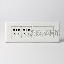 CHINT NEW5G switch socket four-position two-plug telephone computer CHINT 118 type wall switch 