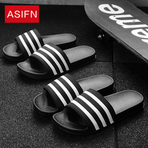 Summer mens slippers Han version trendy indoor out-lined with home bathroom non-slip mens beach sandal sandals summer