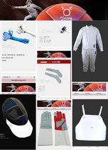 Card fencing equipment EPEE competition complete set of equipment CE certification can participate in national competitions 