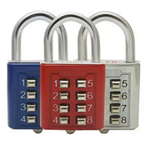 Metal four-digit five-digit key code lock padlock cabinet lock password can not be changed randomly simple operation