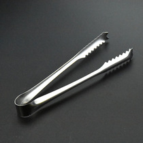 10 thickened stainless steel ice clip Ice cube clip Ice grain food clip Bread clip barbecue clip food clip