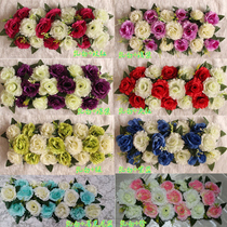 Wedding road guide flower arch flower row flower row flower wedding props Flower Room Garden Pavilion Square Pavilion happy Pavilion decoration silk flower